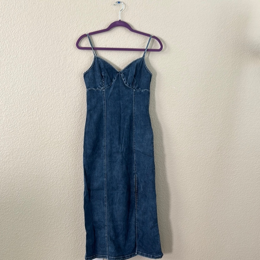 American Eagle Outfitters Blue Denim Dress